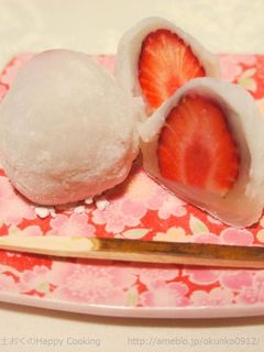 レンジで簡単♪いちご大福-レシピのメイン写真