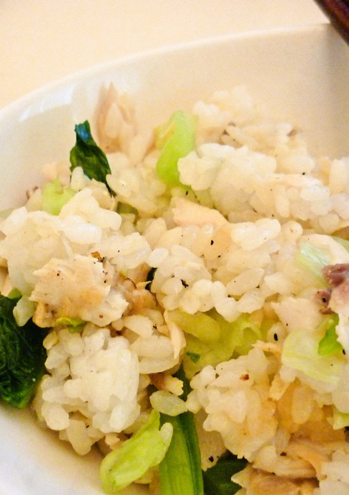絶品★簡単 アジと野沢菜のまぜご飯-レシピのメイン写真