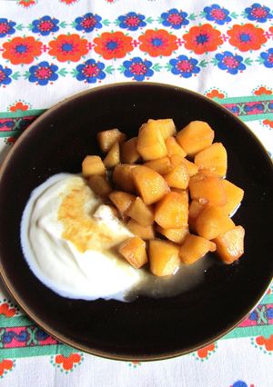 カラメル味の林檎煮-レシピのメイン写真