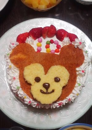 スポンジ３枚切りで！ダッフィーケーキ♪-レシピのメイン写真