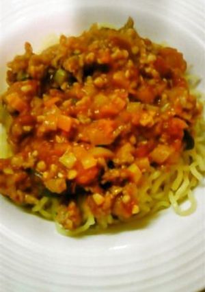 納豆トマトジャージャー麺-レシピのメイン写真