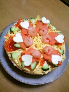 2人分のちらし寿司☆ケーキ-レシピのメイン写真
