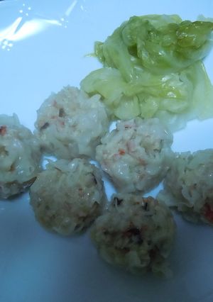 あっさりヘルシー☆鶏と帆立のシュウマイ-レシピのメイン写真