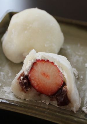 電子レンジでいちご大福♪-レシピのメイン写真
