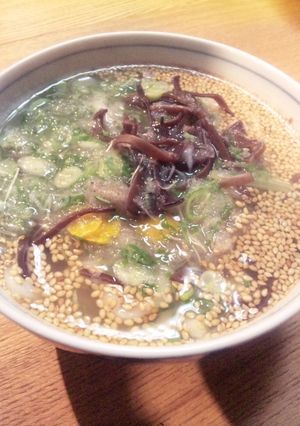 さっぱりコリコリ☆きくらげ白ごまうどん-レシピのメイン写真