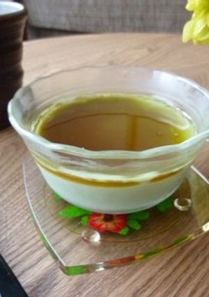 ひとり分だけ～♪簡単★抹茶豆乳プリン-レシピのメイン写真