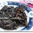 レンジで簡単☆ひじきときな粉のお焼き