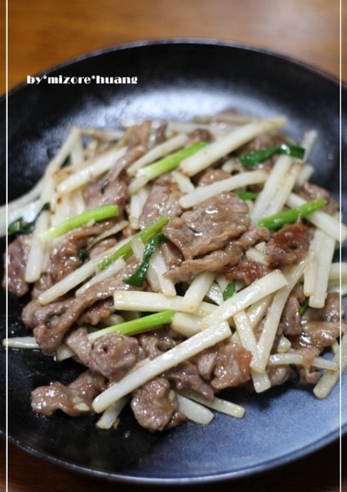 台湾の絶品料理★長芋と牛肉の中華炒め-レシピのメイン写真