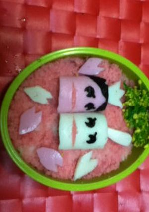 ミニかまぼこ人形弁当-レシピのメイン写真
