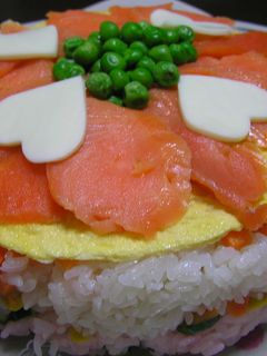 *カラフル*ケーキのようなちらし寿司★-レシピのメイン写真
