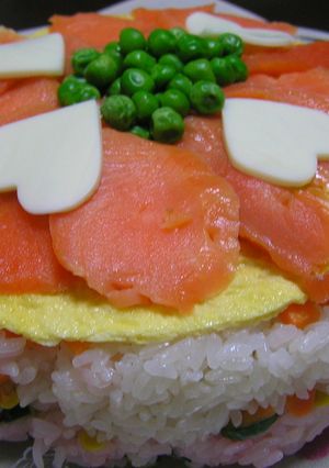 ＊カラフル＊ケーキのようなちらし寿司★-レシピのメイン写真