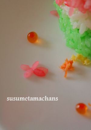 春のお弁当をお花畑に！-レシピのメイン写真