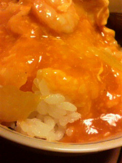 さっぱりヘルシー♪エビチリトマト豆腐丼-レシピのメイン写真
