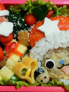 クリスマスチョッパーサンタ☆キャラ弁-レシピのメイン写真
