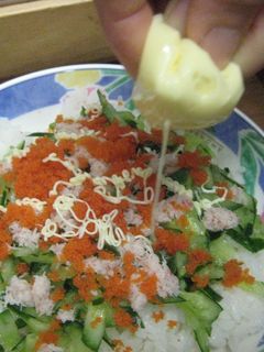 マヨネーズを細く絞る方法-レシピのメイン写真