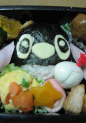 キャラ弁　たれ耳スティッチ-レシピのメイン写真