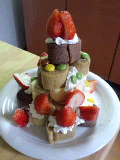 誕生日や節句に簡単☆ロールケーキタワー-レシピのメイン写真