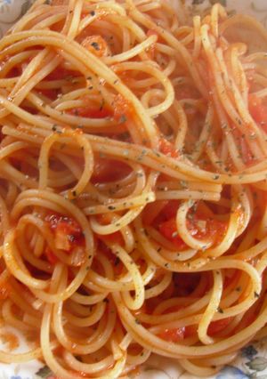 トマトソースのスパゲッティ-レシピのメイン写真