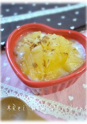 ✿即席煮林檎♡アップルパイ風ヨーグルト✿-レシピのメイン写真