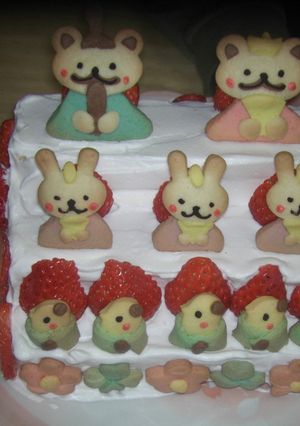 おひなさまケーキ♪２０１１-レシピのメイン写真