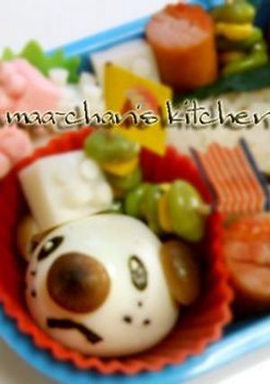 卵で♥ミジュマル♥キャラ弁♥ポケモンBW-レシピのメイン写真