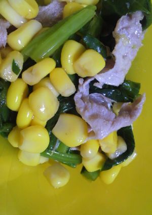 ほうれん草と豚肉のサラダ-レシピのメイン写真