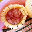 キャラ弁☆ウィンナーと錦糸卵のお花☆