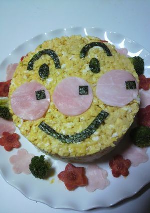 米1合で簡単✿アンパンマンケーキ寿司✿-レシピのメイン写真
