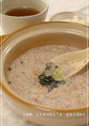 雑穀ごはんのミルク茶がゆ♪-レシピのメイン写真