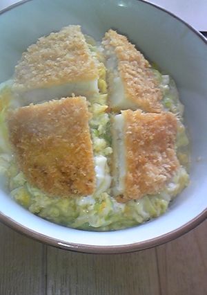 キャベツたっぷりコロッケ丼-レシピのメイン写真