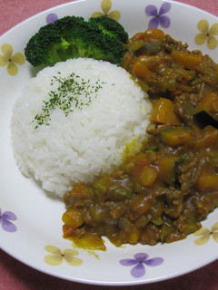かぼちゃのキーマカレー-レシピのメイン写真