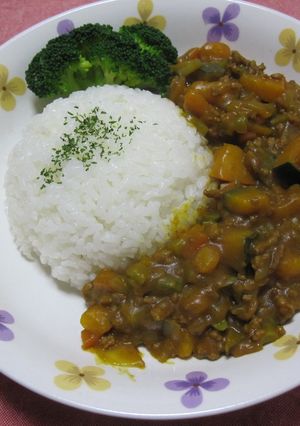 かぼちゃのキーマカレー-レシピのメイン写真