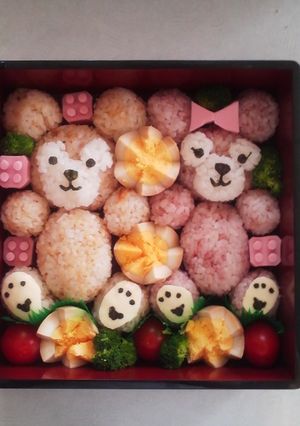 お花見に♪ダッフィー&シェリーメイ弁当-レシピのメイン写真
