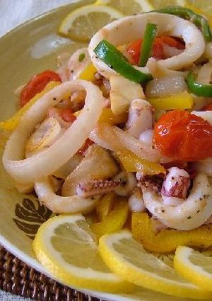 ♡いかと野菜のレモンバター炒め♡-レシピのメイン写真