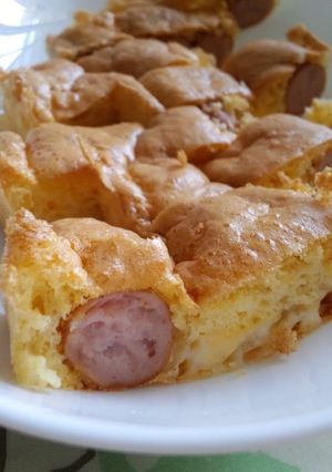 ウィンナー＆チーズの卵ケーキ-レシピのメイン写真