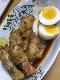 簡単!手羽元とゆで卵のすっぱ煮☆-レシピのメイン写真