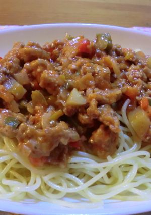 ランチに♪簡単♡ミートソーススパゲティ-レシピのメイン写真