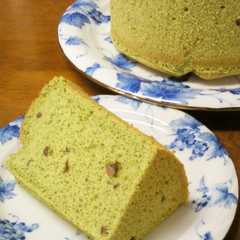 รูปของ ♡抹茶ミルク小豆シフォン♡