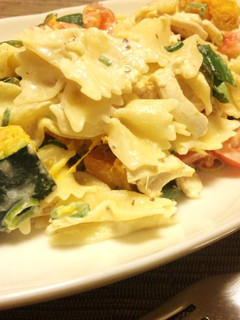 ハニーマスタードチキンパスタサラダ-レシピのメイン写真
