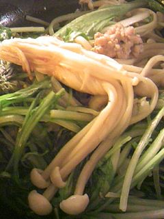 豚挽肉とえのきだけと水菜のにんにく炒め-レシピのメイン写真