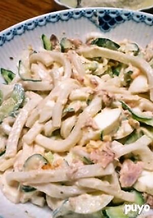 うどんサラダ-レシピのメイン写真