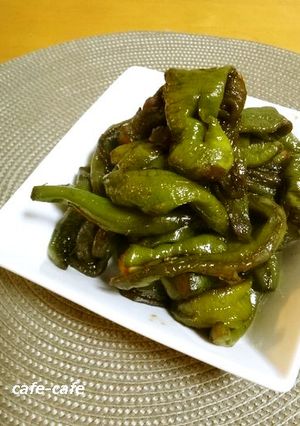 万願寺唐辛子(ししとう)だけのくたくた煮-レシピのメイン写真