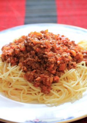 ミートソーススパゲッティ-レシピのメイン写真