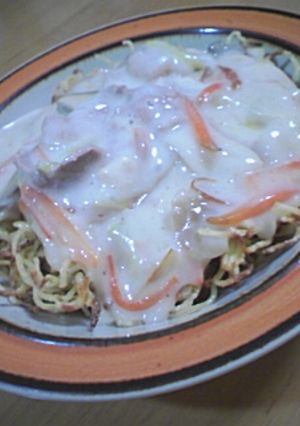 カリカリとろとろ★ミルクあんかけ焼きそば-レシピのメイン写真
