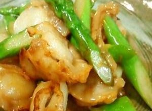 ベビーホタテとアスパラのバター醤油炒め-レシピのメイン写真