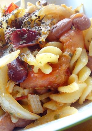 お豆入り★トマトバジルパスタ-レシピのメイン写真