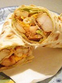 簡単ランチ~BBQ チキンラップ-レシピのメイン写真