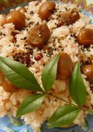 下ごしらえ無し♪旨★早★栗入りお赤飯-レシピのメイン写真