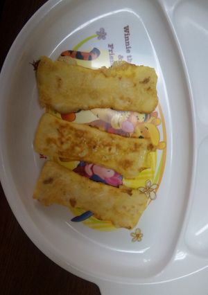 離乳食後期〜高野豆腐の卵焼き-レシピのメイン写真