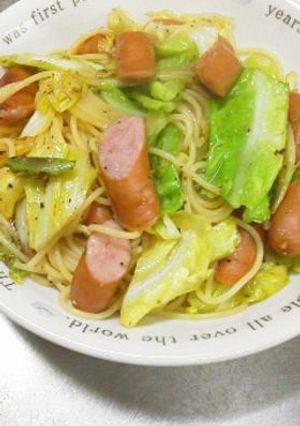 キャベツとソーセージのレモンパスタ-レシピのメイン写真